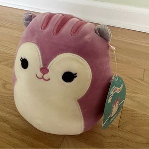 NWT Allina the Squirrel Squishmallows 7.5", Pink/Purple